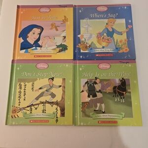 Disney Princess Scholastic Hardback Books Lot of Four Vintage